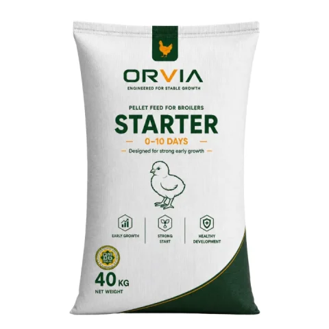 Мешок комбикорма ORVIA для бройлеров Старт, 40 кг