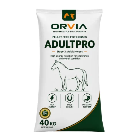 Мешок комбикорма ORVIA для взрослых лошадей, 40 кг