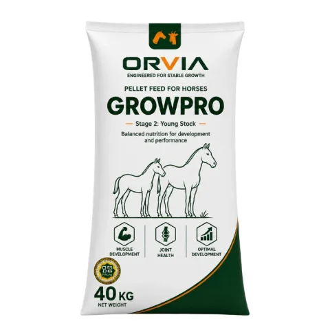 Мешок комбикорма ORVIA для лошадей Молодняк, 40 кг