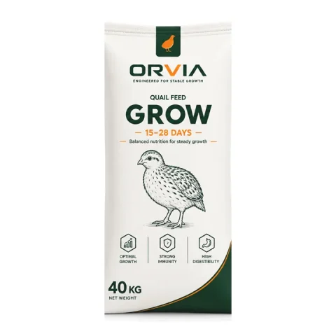 Мешок 40 кг комбикорма ORVIA для перепелов, стадия Рост