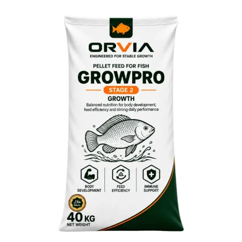 Мешок комбикорма ORVIA для рыбы Рост, 40 кг